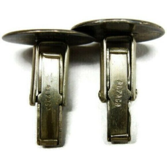 Vintage 925 Hecho en Mexico Mayan Calendar Cuff Link Shirt Tux Cufflinks ECHI - Picture 10 of 10